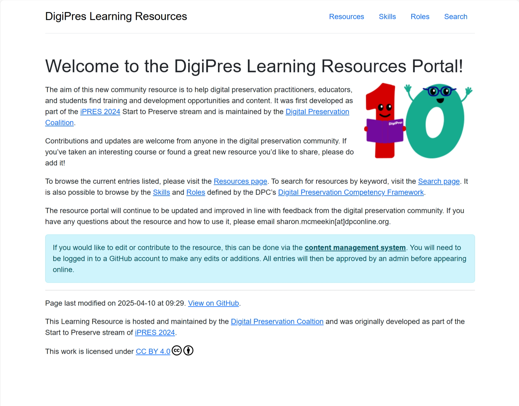 Welcome to the DigiPres Learning Resources Portal!